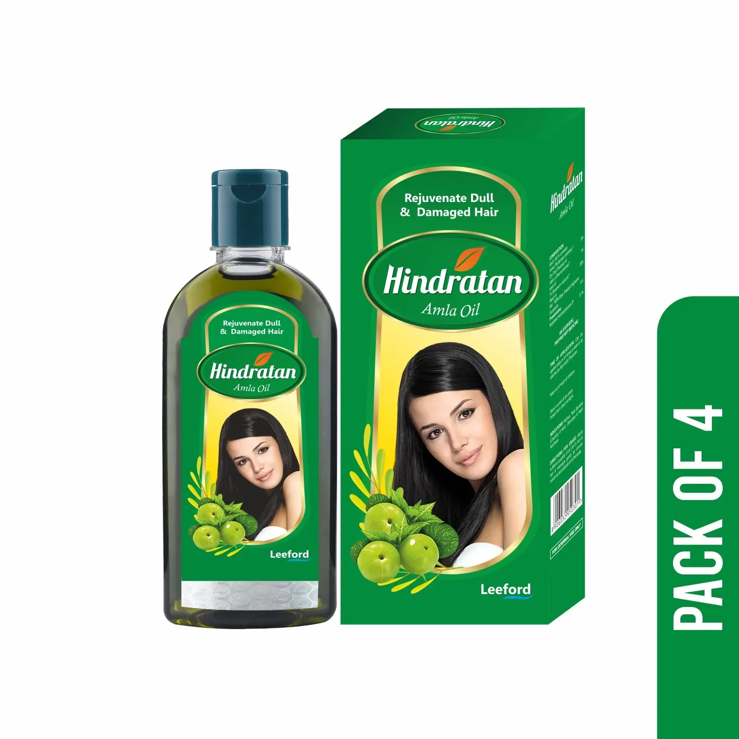 Buy Hindratan Amla Hair Oil for Dull & Damage Hair Pack of 4 (100ml Each)  Online in India - Leeford