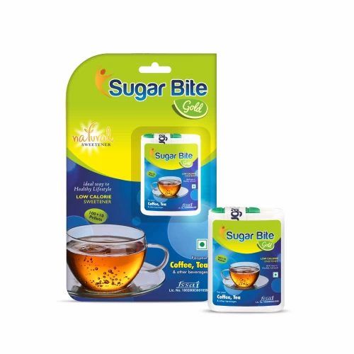 Sugar Bite Gold Sweetener Pellets Low Calorie Sweetener for Healthy Life 110 Pellets