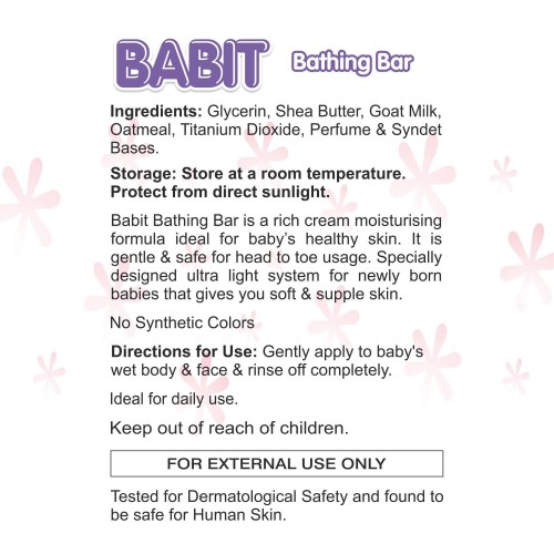 Babit Baby Soap for Soft and Smooth Skin Pack of 3