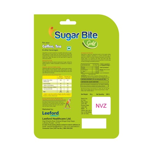Sugar Bite Gold Sweetener Pellets, Low Calorie Sweetener for Healthy Life – 300 Pellets