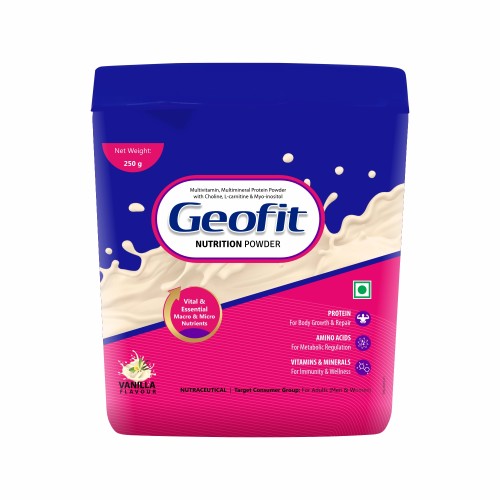 Geofit Vanilla Flavoured Protein Powder -250g