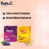 Funtime Condom Combo , Banana, Black Grapes Flavored 3pcs Each - Total 30pcs